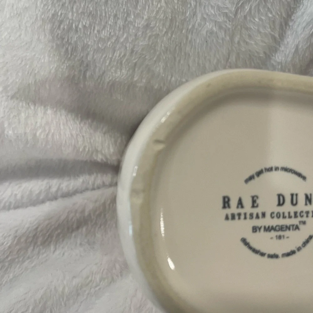 Rae Dunn Cream Ceramic Mug with Black Logo